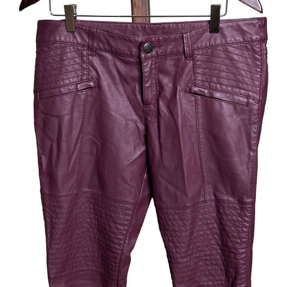 Free People Faux Leather Pants 8 - Picture 2 of 10